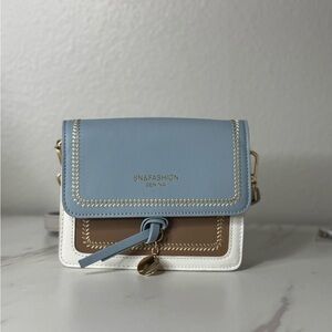 SN&Fashion Blue and Brown Women's Bag